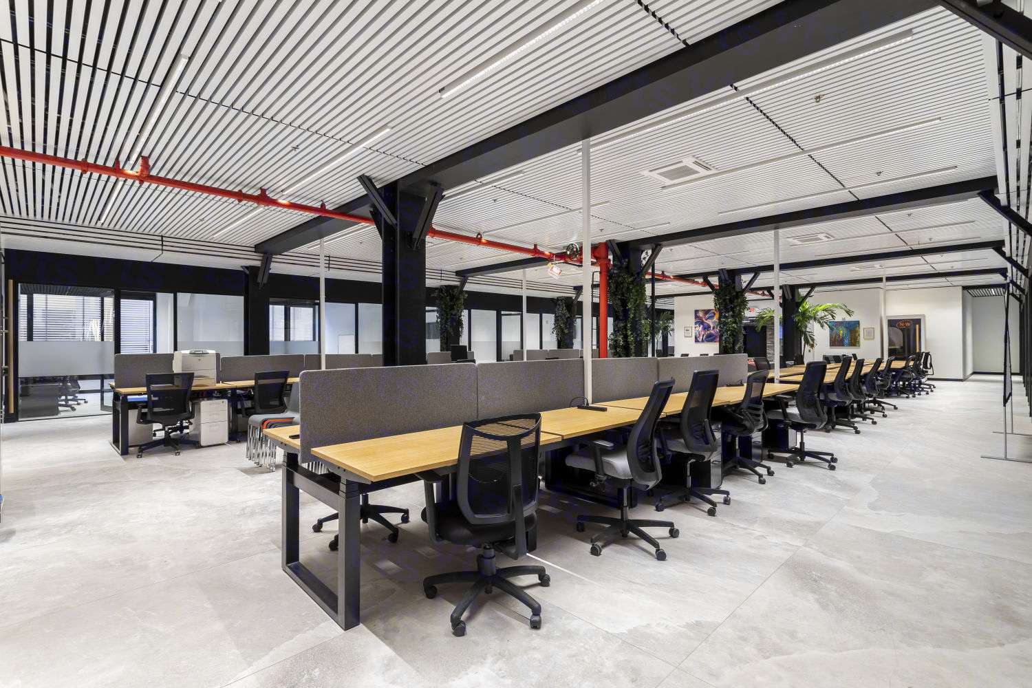 Contemporary coworking space in New York, fostering collaboration and productivity.