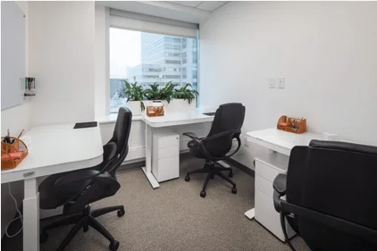 Ready-to-move private office space for rent in Jersey city, ideal for a team of three