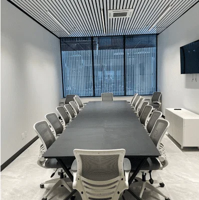 Premium conference space rental with video conferencing facilities, high-speed wifi, HDMI connectivity, and whiteboards.