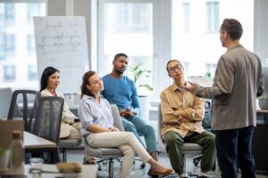 Discover seamless corporate training solutions with full-service amenities for a productive experience.
